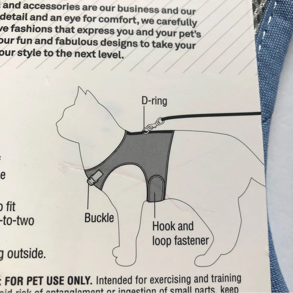 NWT cat harness leash set